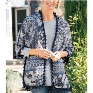 Soft Surroundings Jubilee Jacket Topper w/ Baubles